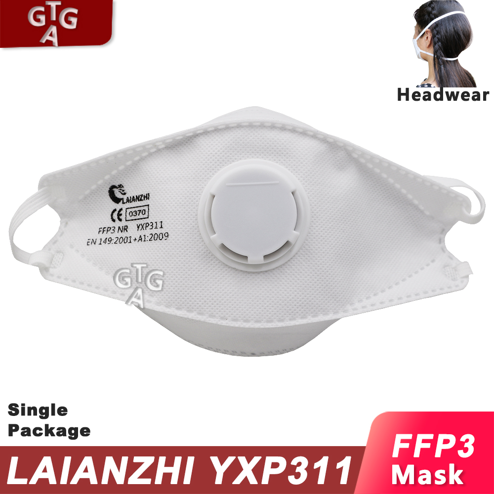 Sheet Face Mask Pack - LAIANZHI FFP3 CE Gezichtsmasker Luchtventiel beschermende
