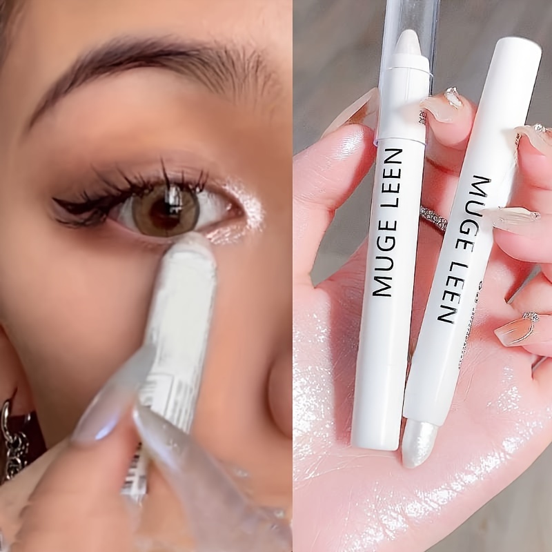 Beauty Makeup Shop - 1PC Glitter Markeerstift Parelmoer Mat Wit