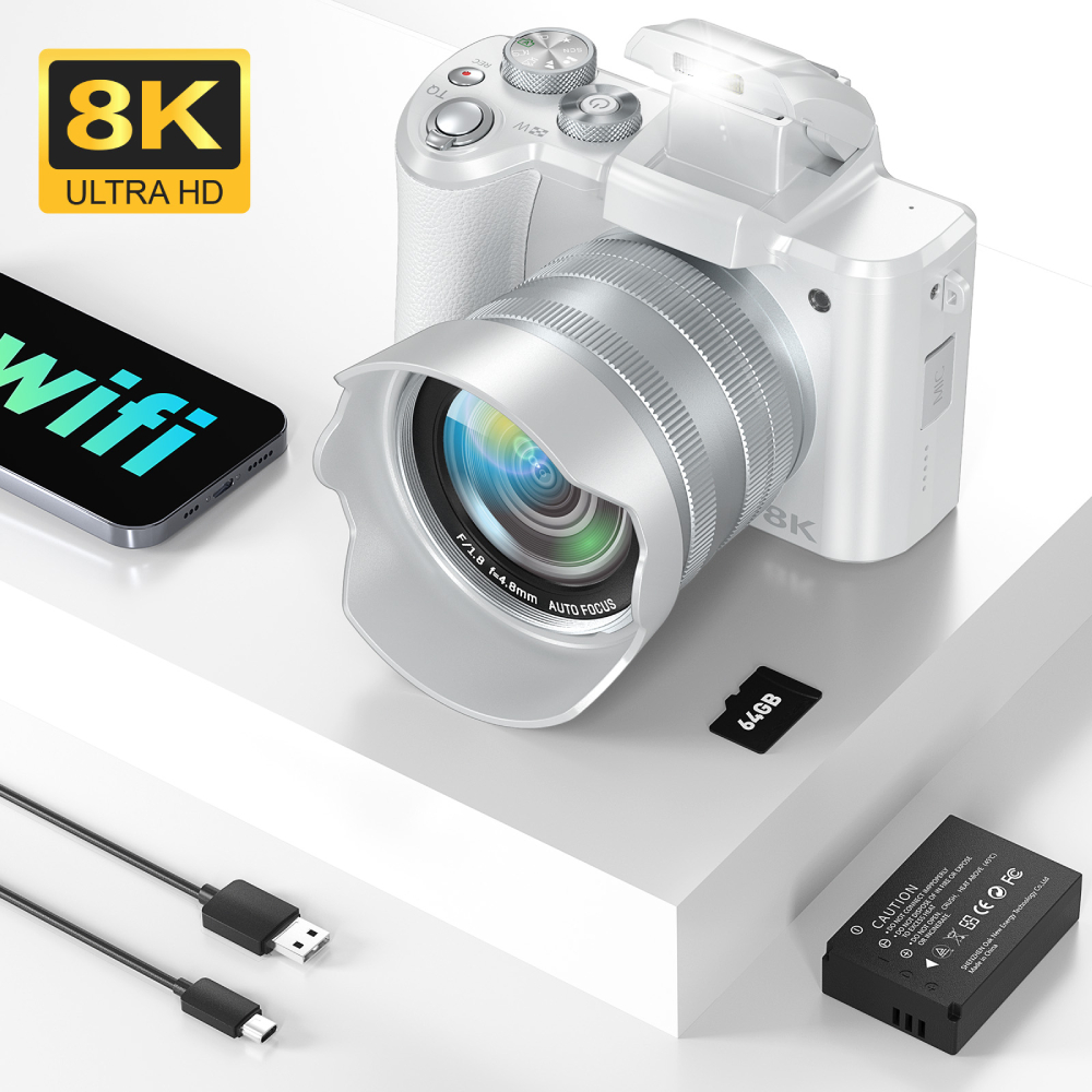Beauty Makeup Images - 8K digitale camera voor fotografie, vlogcamera