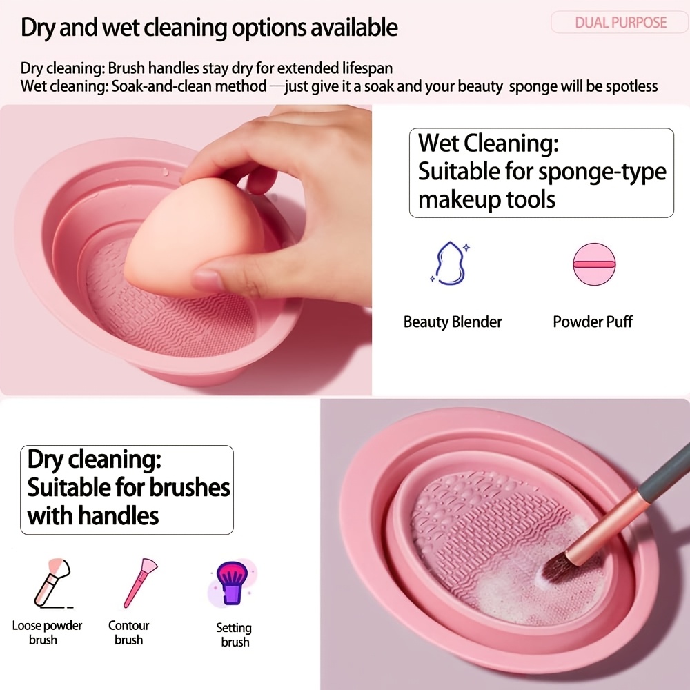 Vouwbare siliconen reinigingsk - Cosmetic Sponge recensie en prijs