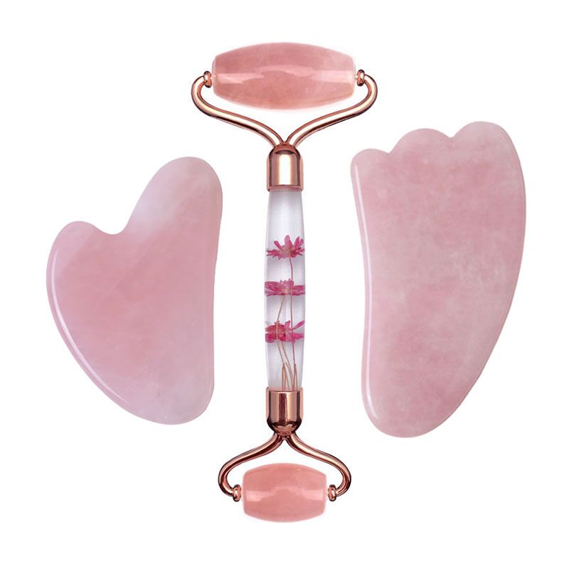 Rozenkwarts Eeuwige Bloem Roll - Jade Roller Gua Sha recensie en prijs
