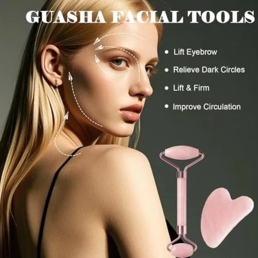 2-delige gezichtsrollerset, ka - Jade Roller Gua Sha recensie en prijs