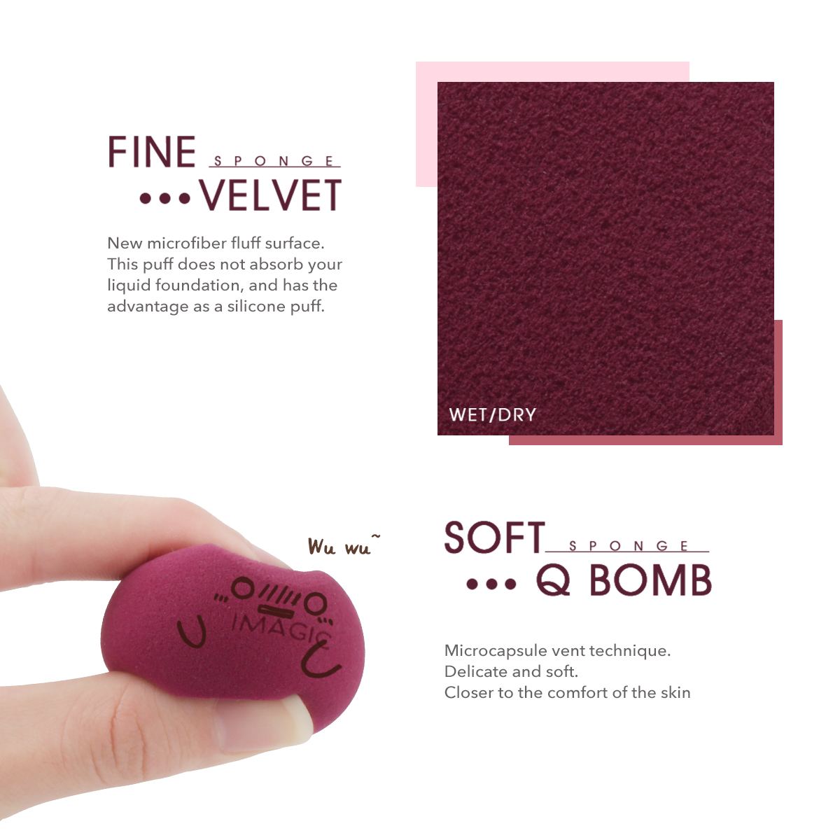 IMAGIC Make-up Sponge Puff Pro - Beauty Makeup Images recensie en prijs