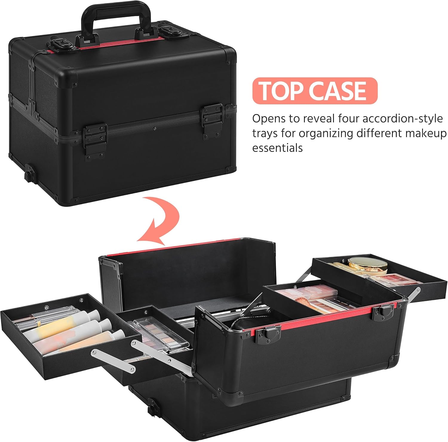 Rollende make-up koffer, cosme - Beauty & Makeup Katia Di Paola recensie en prijs