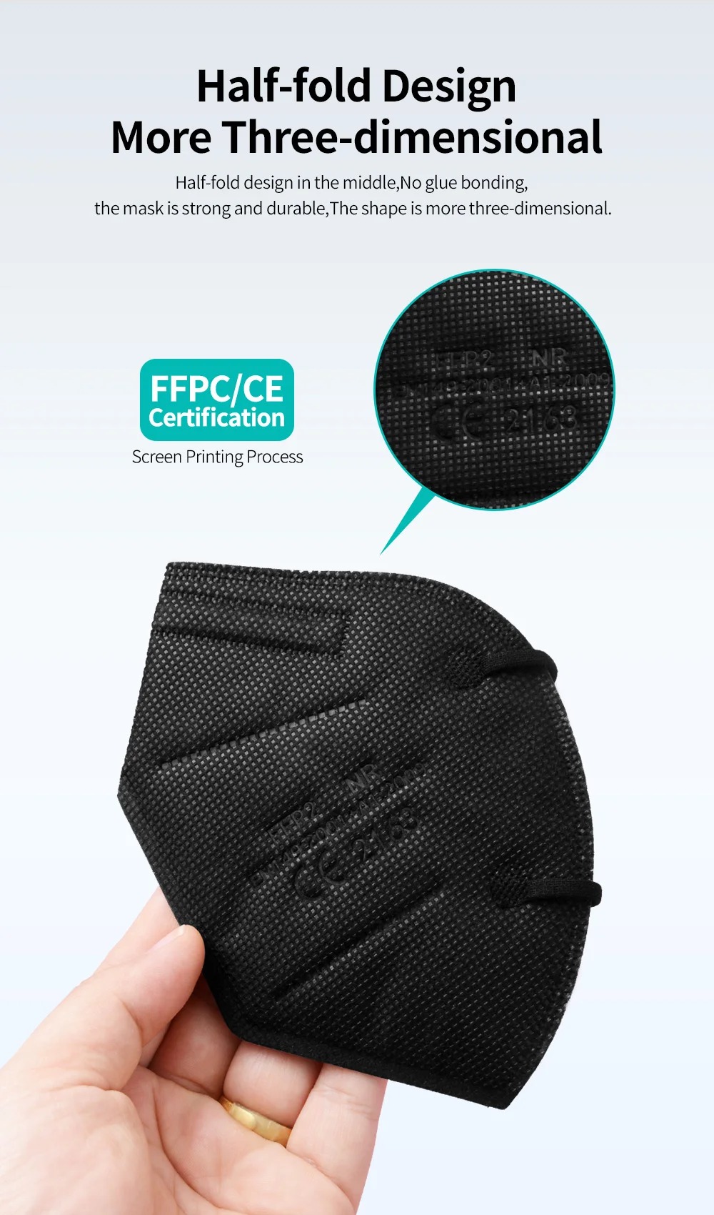 FFP2 Mondmaskers CE KN95 Mondm - Sheet Face Mask Pack recensie en prijs